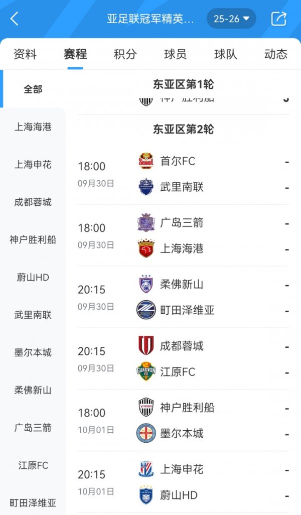怎么说？中超前三周中出战亚冠：蓉城申花vsK职业联赛  ，海港客战广岛